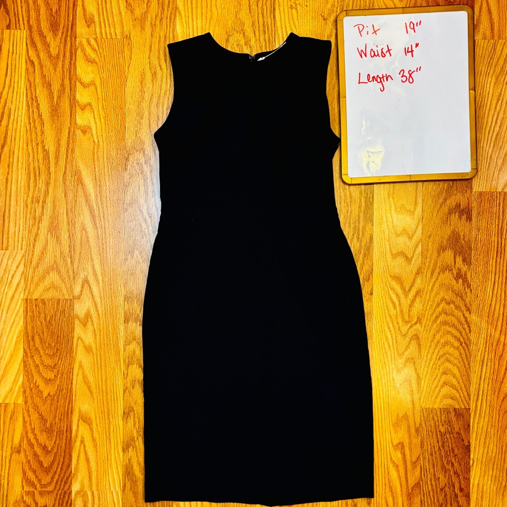 Ann Taylor Professional Sheath Dress Minimalist Corporate Core Size 2 Black